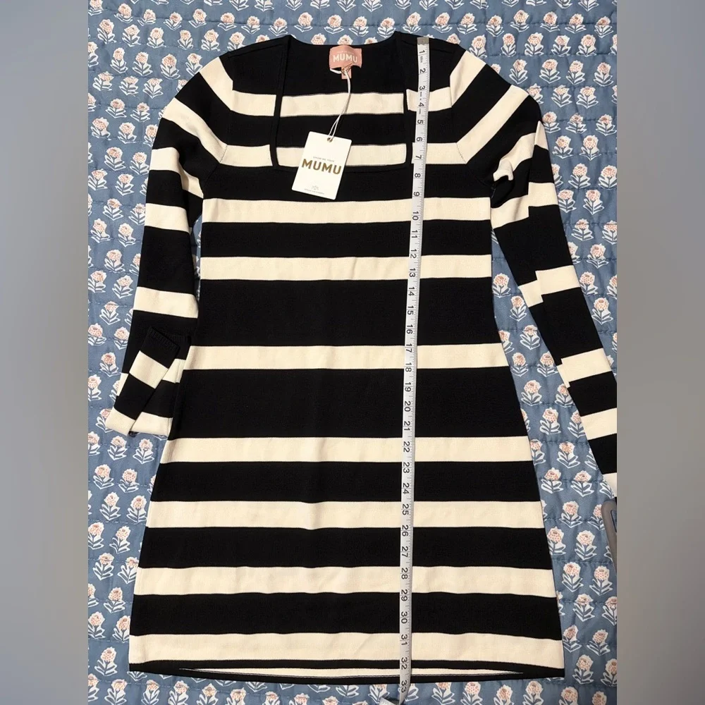 🖤🤍 Show Me Your Mumu Erika Mini Dress • Black & White • Medium • NWT • MSRP $184 - Picture 6 of 6